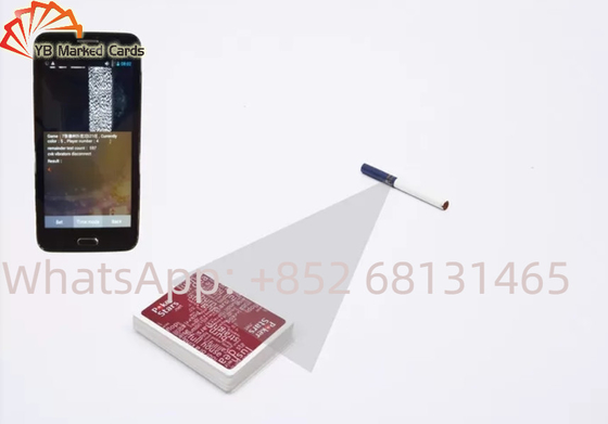 Cámara invisible de papel de engaño del cigarrillo del dispositivo del póker blanco