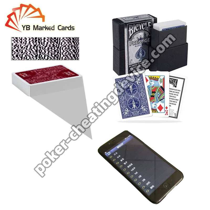 Bicicleta Jugo Prestigio Código de barras Marcado Decks de cartas Para el Poker Cheat Calculator