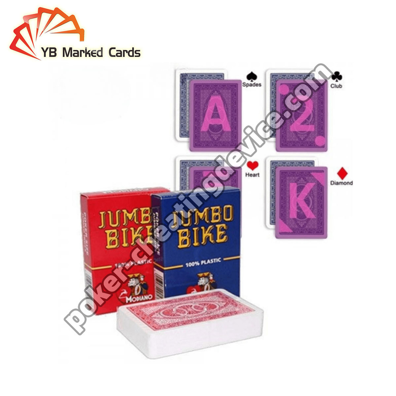 Modiano Juice Jumbo Bike Juegos de cartas marcados para juegos de cartas Gafas