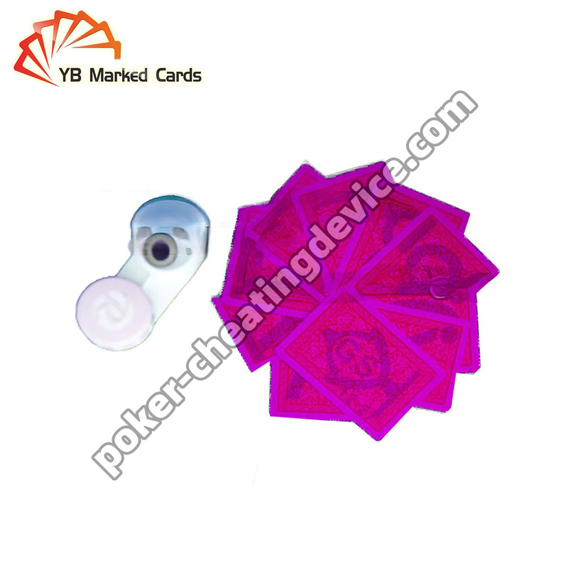 Lentes de contacto de tinta UV invisibles para ver las tarjetas marcadas en las tarjetas de trampa