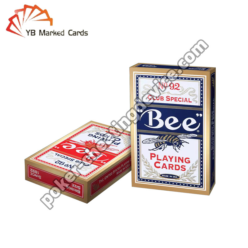 Tarjetas marcadas con código de barras estándar de abeja para análisis de póquer y ventaja de trampa