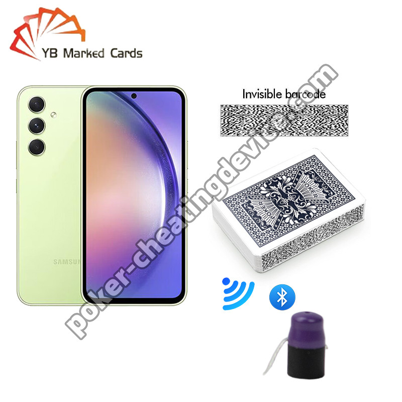Samsung Galaxy A54 CVK 400 Analisador de mazos marcados para cartas de juego de código de barras