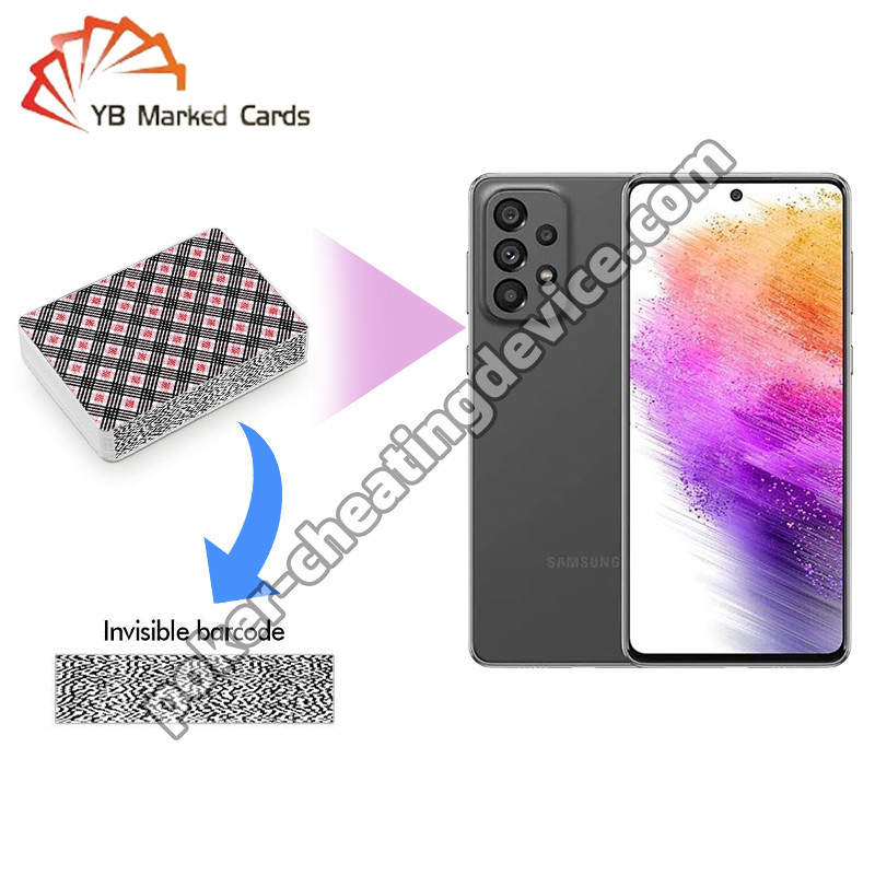 Samsung Galaxy A73 AKK K5 Analista de mazos de póquer para cartas marcadas con código de barras