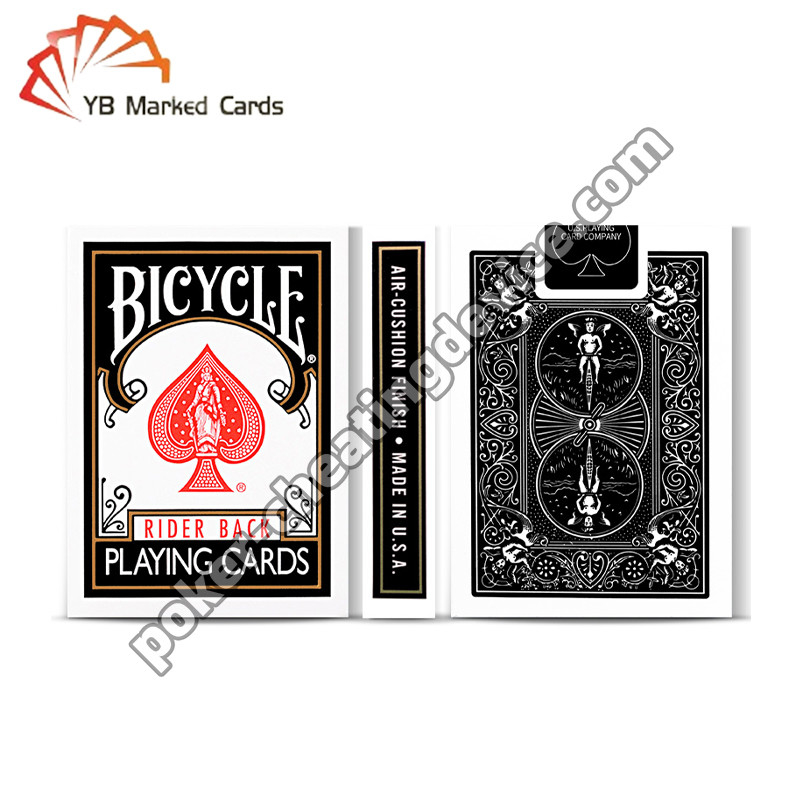 Bicicleta Marcado Tarjetas Ancho Clásico Negro Para Poker Lentes de contacto infrarrojas