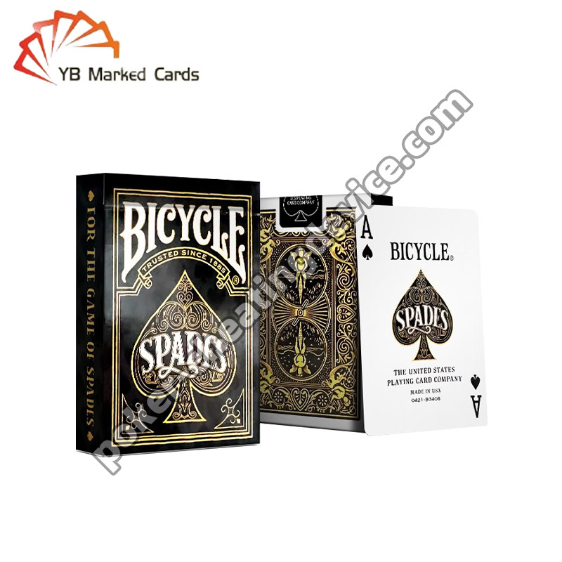 Bicicleta Marcado de cartas Deck Entretenimiento clásico Las espadas para lentes de contacto de tinta infrarroja