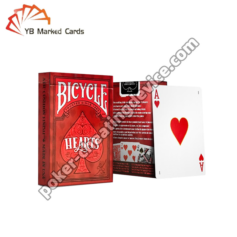 Bicicleta Marcado Deck Juego de cartas Clásica Guerra del Corazón Por Marcado de Tarjetas Gafas
