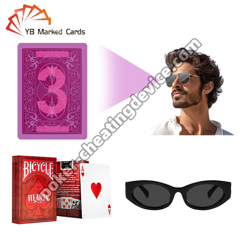 Bicicleta Marcado Deck Juego de cartas Clásica Guerra del Corazón Por Marcado de Tarjetas Gafas