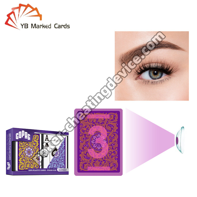 Copag Invisible Ink Marking Cards Set de cubierta doble azul / amarillo para lentes de contacto UV