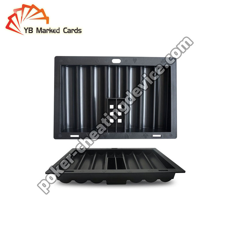bandeja de fichas escondida cámara de poker para ganar el análisis de póquer y tarjetas de código de barras