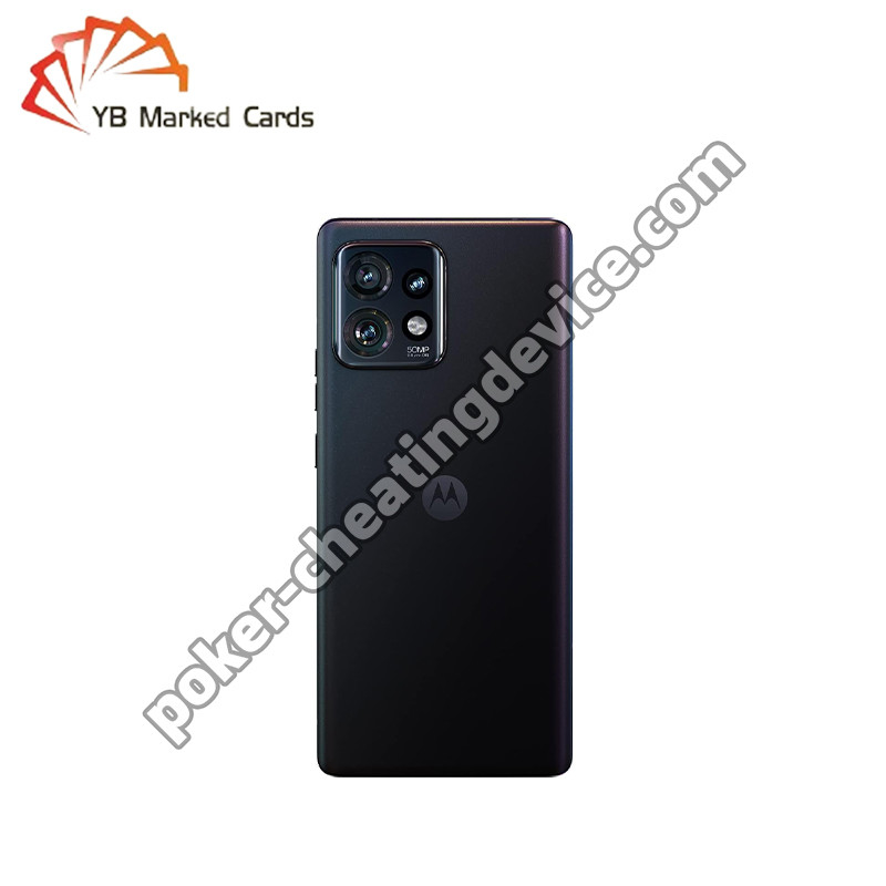 CVK 400 Motorola Edge+ Analista de póquer telefónico para cartas de juego de código de barras marcadas