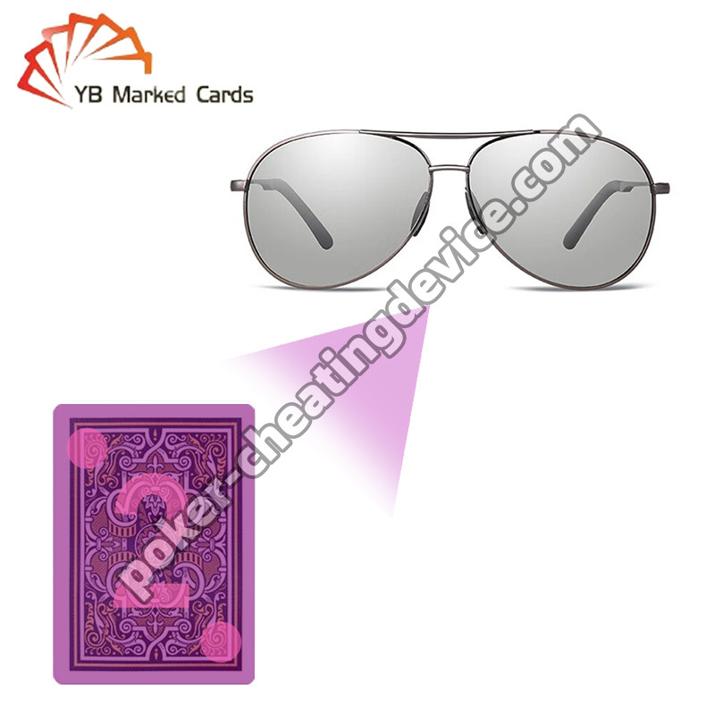 Gafas de sol infrarrojas para ver las cartas marcadas Desbloquear marcas ocultas en los juegos de póquer