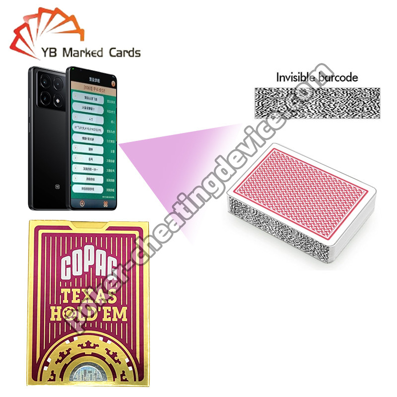 Copag Texas Hold'em 100% de plástico Juego de apuestas Marcado de cartas Rojo Deck único