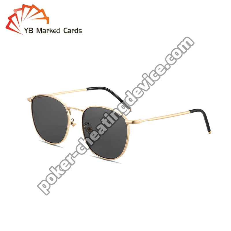 Gafas de detección de tarjetas marcadas para póquer Discreto marco negro grado óptico de ventaja segura Precisión diseñada para la detección de tarjetas sin rival