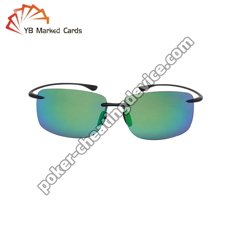 Gafas de trampa con marco de metal para cartas marcadas o trucos de magia