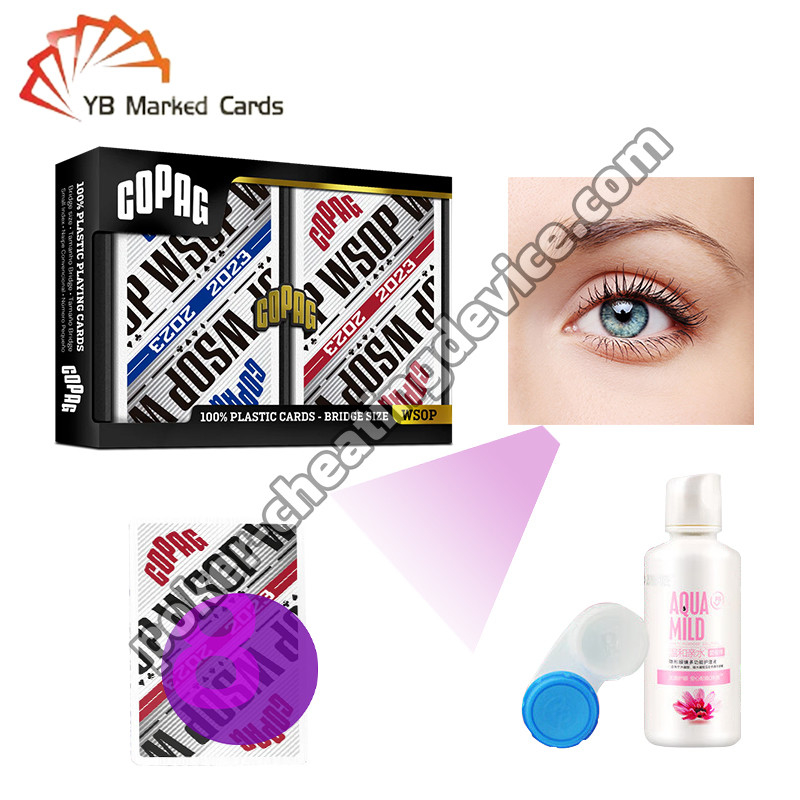 Copag WSOP 2023 Retro Diseño Uv Marcado Juego de cartas Set de mazo azul / rojo