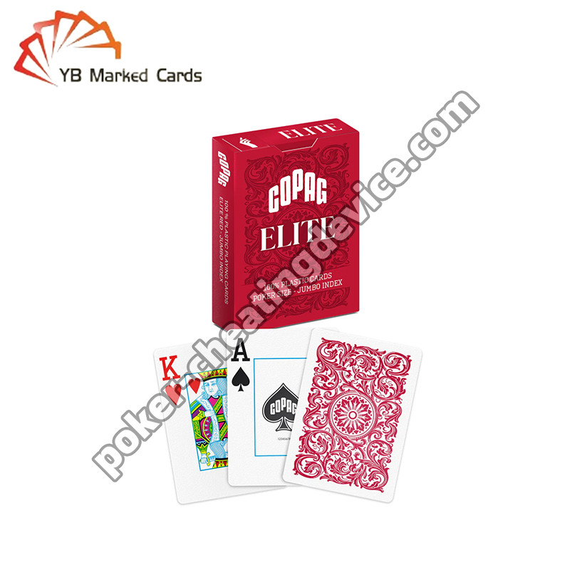 Copag Elite Marcado de cartas de juego Rojo Deck único para lentes de contacto infrarrojos