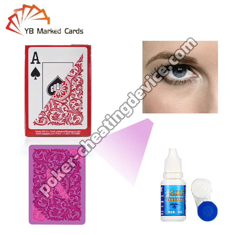 Copag Elite Marcado de cartas de juego Rojo Deck único para lentes de contacto infrarrojos
