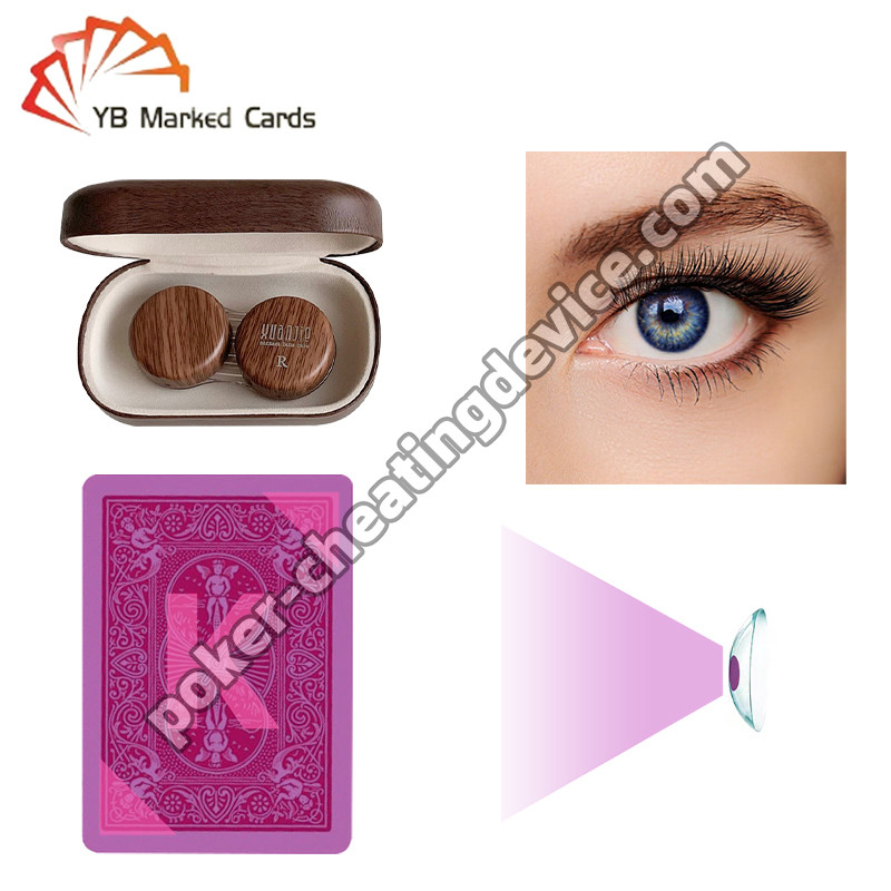 Las lentes de contacto para cartas marcadas con tinta invisible detectan las cartas marcadas