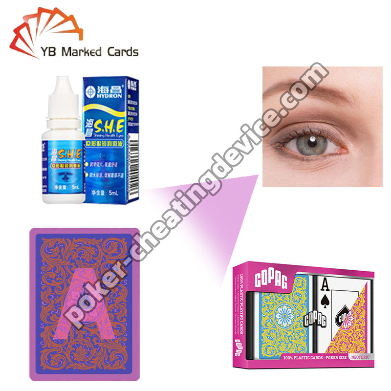 Lentes de contacto infrarrojos con 100% de precisión de detección y contenido de agua ≥ 50% para hacer trampas en el póker