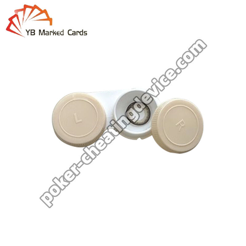 Lentes de contacto de tinta UV invisibles para ver a través de las cartas