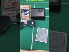 Tarjetas marcadas con resina Lentes de contacto Oro Luminoso Gafas de sol para engañar