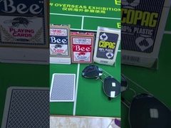 Gafas de tarjetas marcadas