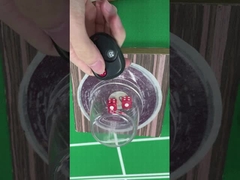 Dado acrílico opaco Dispositivo de trampa Control remoto Dado mágico electrónico