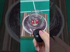 Taza de dados de plástico de casino Taza de rodillo de dados negro con mando a distancia