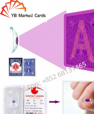 las lentes de contacto ULTRAVIOLETA de la tinta invisible de la precisión de 6m m marcaron tarjetas 4m m