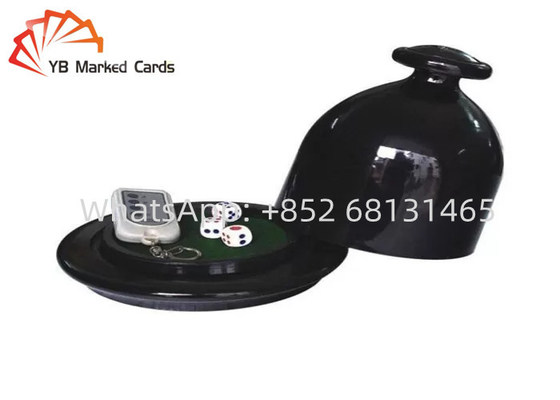 Arco plástico de la taza del rodillo de los dados del negro de la taza de dados del casino con un teledirigido