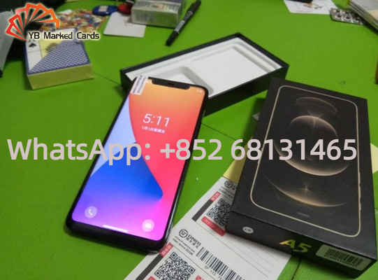 Analizador de engaño de la tarjeta del póker del Samsung Galaxy del equipo del póker negro con Bluetooth
