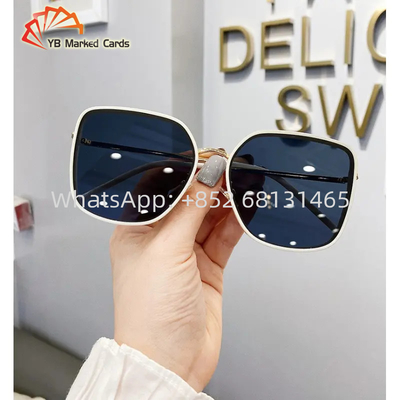 1.5mm Plata Moderna Texas Marcado Tarjetas Gafas de sol para hacer trampa en el póker