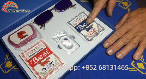Lentes de contacto infrarrojas del color transparente 11m m 0.10m m a ver tarjetas marcadas