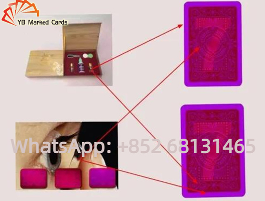 Póker infrarrojo de las lentes de contacto de los naipes marcados con tinta invisible