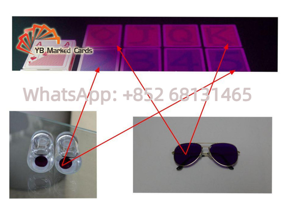 Las lentes de contacto ULTRAVIOLETA invisibles marcaron las lentes de contacto de engaño del póker de las tarjetas 9m m