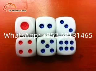 Los juegos de juego rojos de Mercury Dice Cheating Device Plastic cortan en cuadritos