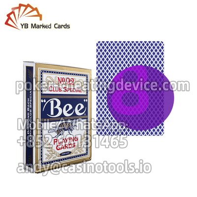 Naipes marcados infrarrojos de la abeja No.92 para las tarjetas marcadas que engañan los dispositivos