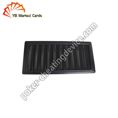 Naipes de Chip Tray Camera To Read Marked del póker del negro de Texas Holdem Poker Cheating Device