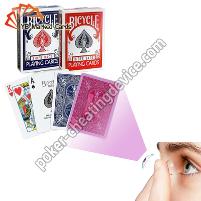 Lentes de contacto para ciclistas de espalda Marcado tarjetas para gafas invisibles