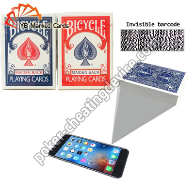 Código de barras Bicicleta Marcado Tarjetas Para el Telefono Poker Analista