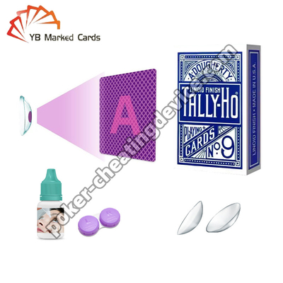 Diámetro ULTRAVIOLETA del alumno de las lentes de contacto de la tinta invisible de las tarjetas marcadas 4m m 12m m