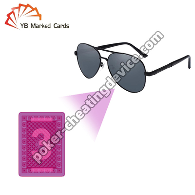 Descubra marcas ocultas con gafas de sol de visión de rayos X para juegos de póquer