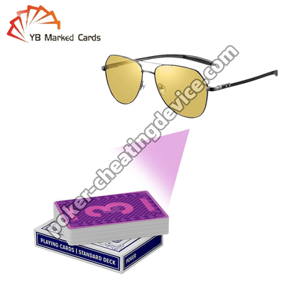 Gafas con espejo de póquer para una mejor detección de marcas en juegos de cartas