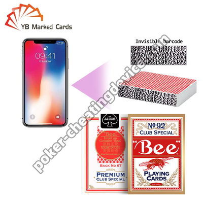 Bee Poker Entretenimiento profesional Código de barras de póquer Tarjetas de póquer para el iPhone Analista de póquer