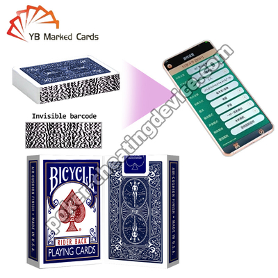 Bicicleta Bicicleta Juegos de cartas Código de barras Marcado Cartas de póquer azul clásico