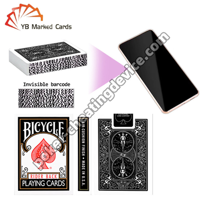 Bicicleta Bicicleta Juegos de cartas Barras invisibles Classic Negro