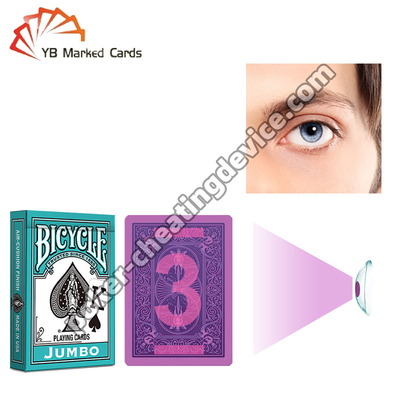 Bicicleta Marcado Deck Cartón de caracteres grandes Ciano para marcar tarjetas Lentes de contacto