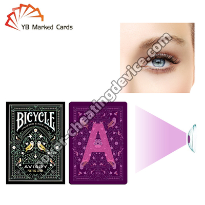 Bicicleta Marcado Tarjeta De Juego Para Lentes de Contacto UV Solución de Trampas Segura