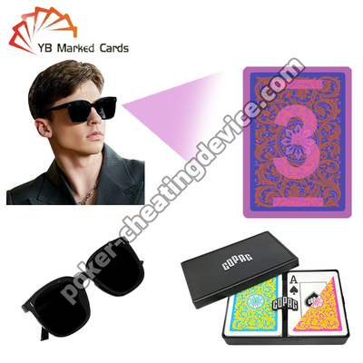 Copag Tarjetas marcadas con tinta invisible Pink / Yellow Set de cubierta doble para gafas de sol infrarrojas