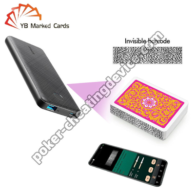 Power Bank Poker Cheat Card Scanner para el dispositivo de análisis de póquer y tarjetas de código de barras
